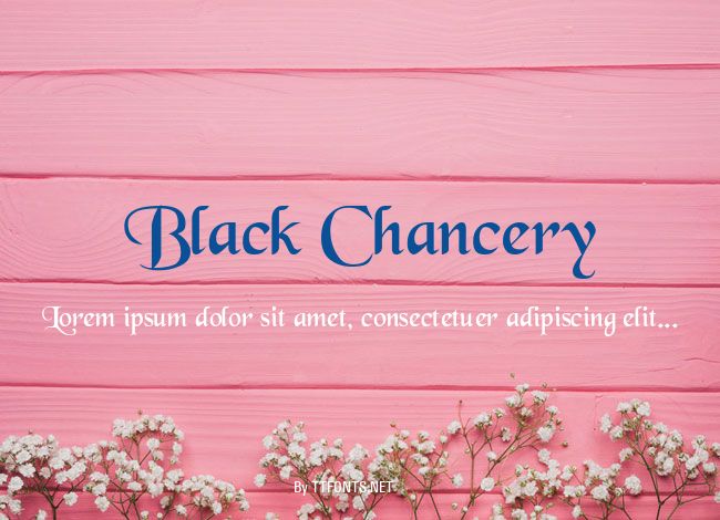 Black Chancery example